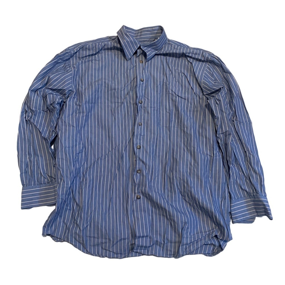 Avanzala for Harry Rosen Vintage Striped Button-Down Shirt, Size L